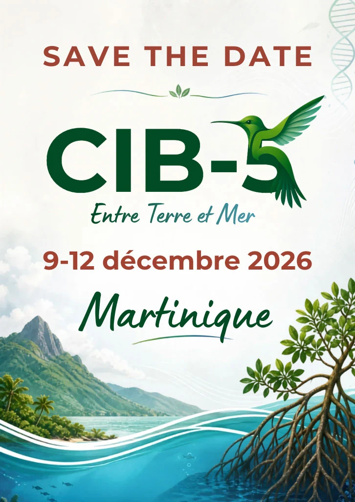 CIB-5 save the date, "Entre Terre et Mer": 9 to 12 December 2026, in Martinique.